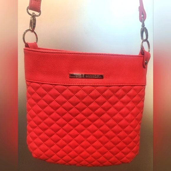 Steve Madden Handbags - Steve Madden Coral Quilted Shoulder Crossbody Bag